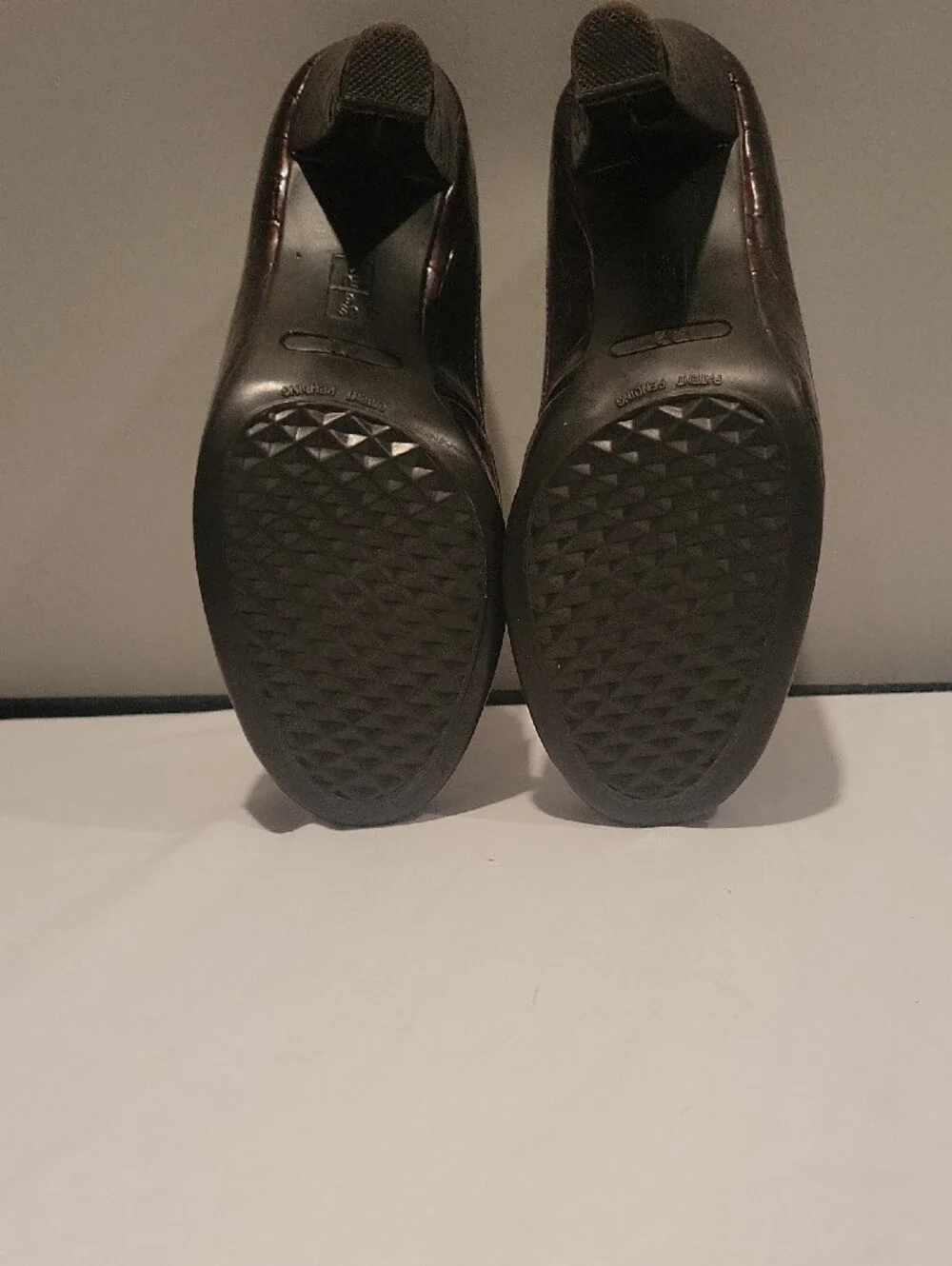 A2 By Aersoles Women's Brown Peep-Toe Heels with Textured Finish
